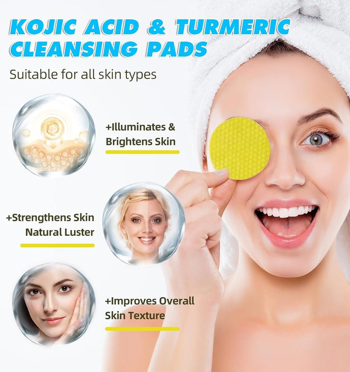 Turmeric Kojic Acid Cleansing Pads (60 Pads)